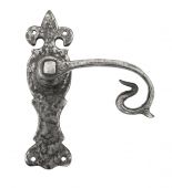 83501 From The Anvil Natural Textured Curly Lever Latch Set