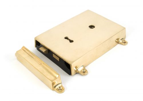 Click Here To Enlarge This Photo Of 35000 From The Anvil Polished Brass Rim Lock & Cover