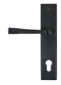 33123 From The Anvil Black Avon Lever Espag&period; Lock Set  - 92mm Centres - 215mm Screw Centres