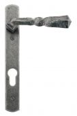 33633 From The Anvil Pewter Narrow Lever Espag&period; Lock Set  - 92mm Centres - 123mm Screw Centres