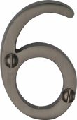 C1567 6-MB Heritage Brass Numeral 6 Face Fix 51mm &lpar;2"&rpar; Matt Bronze Finish