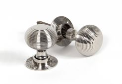 83636H From The Anvil Polished Nickel Heavy Beehive Mortice&sol;Rim Knobs