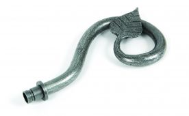 33733 From The Anvil Pewter Leaf Curtain Finial