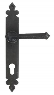Click Here To Enlarge This Photo Of 33854 From The Anvil Beeswax Tudor Lever Espag&period; Lock Set  - 92mm Centres - 243mm Screw Centres