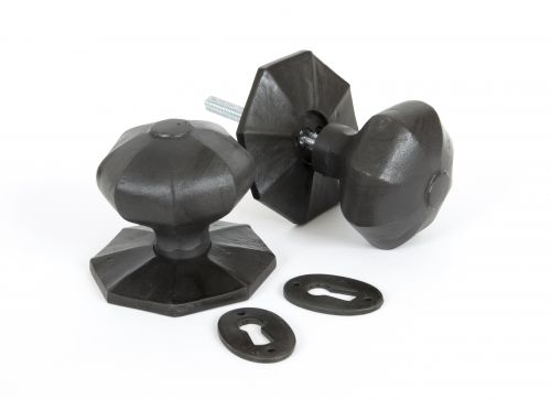 Click Here To Enlarge This Photo Of 33064 From The Anvil Beeswax Octagonal Mortice&sol;Rim Knob Set - Large