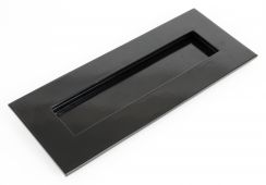 33056 From The Anvil Black Small Letterplate - Size&colon; 266x110mm - C&sol;C&colon; 243mm - Aperture&colon; 203x45mm