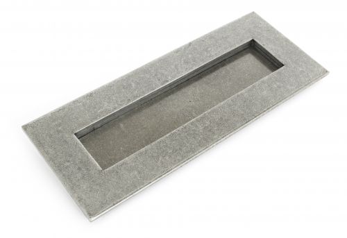 Click Here To Enlarge This Photo Of 33058 From The Anvil Pewter Small Letterplate - Size&colon; 266x110mm - C&sol;C&colon; 243mm - Aperture&colon; 203x45mm