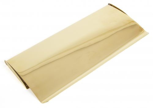 Click Here To Enlarge This Photo Of 33061 From The Anvil Polished Brass Small Letterplate Cover - 265x130mm