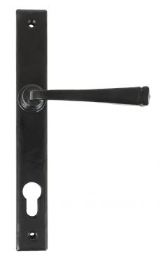Click Here To Enlarge This Photo Of 33033 From The Anvil Avon Slimline Lever Espag&period; Lock Set - Black  - 92mm Centres - 212mm Screw Centres
