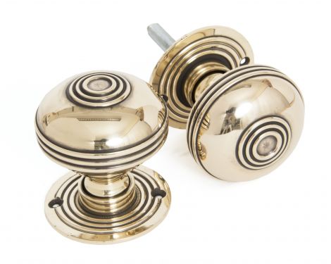 Click Here To Enlarge This Photo Of 83858 From The Anvil Aged Brass Prestbury Mortice&sol;Rim Knob Set - 63mm