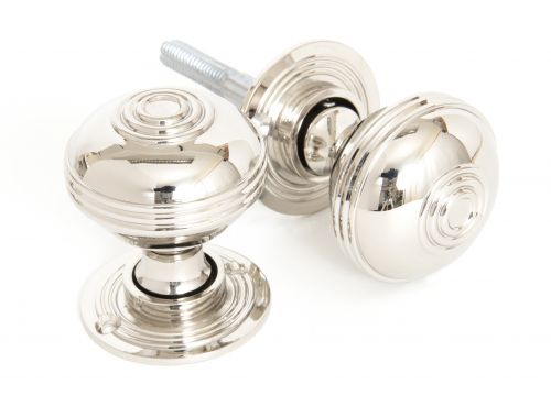 Click Here To Enlarge This Photo Of 83855 From The Anvil Polished Nickel Prestbury Mortice&sol;Rim Knob Set - 50mm