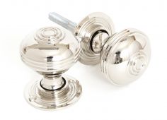 83855 From The Anvil Polished Nickel Prestbury Mortice&sol;Rim Knob Set - 50mm