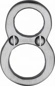 C1567 8-SC Heritage Brass Numeral 8 Face Fix 51mm &lpar;2"&rpar; Satin Chrome Finish