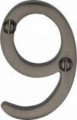 C1567 9-MB Heritage Brass Numeral 9 Face Fix 51mm &lpar;2"&rpar; Matt Bronze Finish