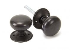 83944 From The Anvil Aged Bronze Mushroom Mortice&sol;Rim Knob Set