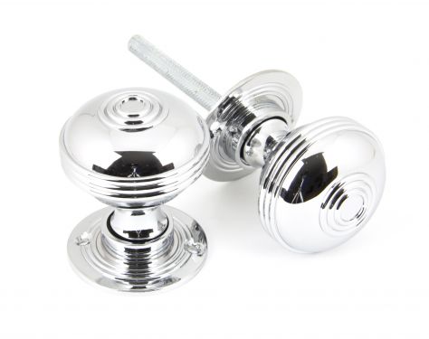 Click Here To Enlarge This Photo Of 90274 From The Anvil Polished Chrome Prestbury Mortice&sol;Rim Knob Set - 50mm