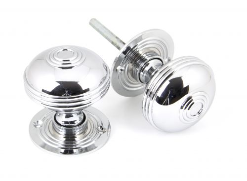 Click Here To Enlarge This Photo Of 90275 From The Anvil Polished Chrome Prestbury Mortice&sol;Rim Knob Set - 63mm