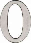 C1568 0-SN Heritage Brass Numeral 0 Self Adhesive 51mm &lpar;2"&rpar; Satin Nickel Finish