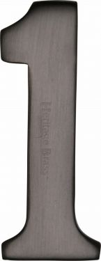 Click Here To Enlarge This Photo Of C1568 1-MB Heritage Brass Numeral 1 Self Adhesive 51mm &lpar;2"&rpar; Matt Bronze Finish