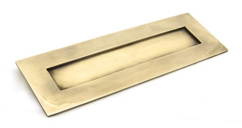 Click Here To Enlarge This Photo Of 91881 From The Anvil Aged Brass Large Letter Plate - Size&colon; 304x96mm - C&sol;C&colon; 268mm - Aperture&colon; 232x56mm