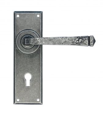 Click Here To Enlarge This Photo Of 33700 From The Anvil Pewter Patina Avon Pewter Lever Lock Set