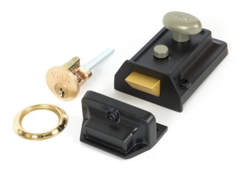 Click Here To Enlarge This Photo Of 91093 From The Anvil Black Traditional Case Night Latch