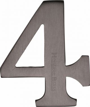 Click Here To Enlarge This Photo Of C1568 4-MB Heritage Brass Numeral 4 Self Adhesive 51mm &lpar;2"&rpar; Matt Bronze Finish