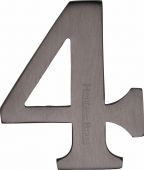 C1568 4-MB Heritage Brass Numeral 4 Self Adhesive 51mm &lpar;2"&rpar; Matt Bronze Finish